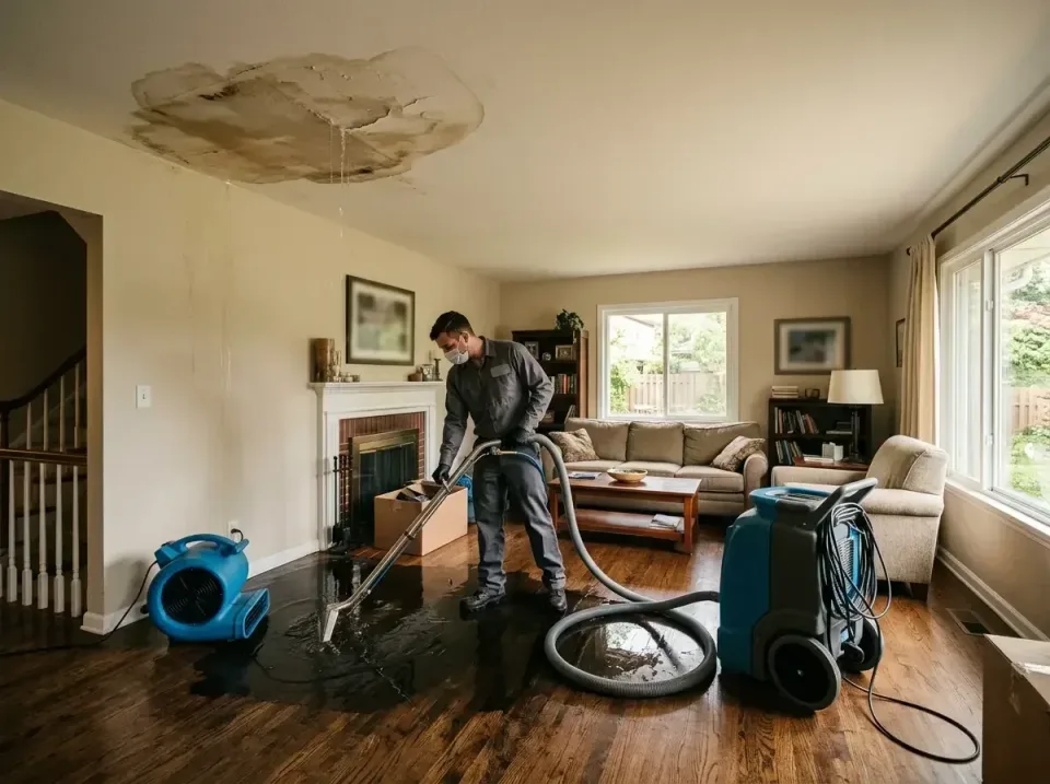 attic-pipe-burst-ceiling-drip-008 — frequently asked questions, Water Damage Restoration & Carpet Care in North Dakota